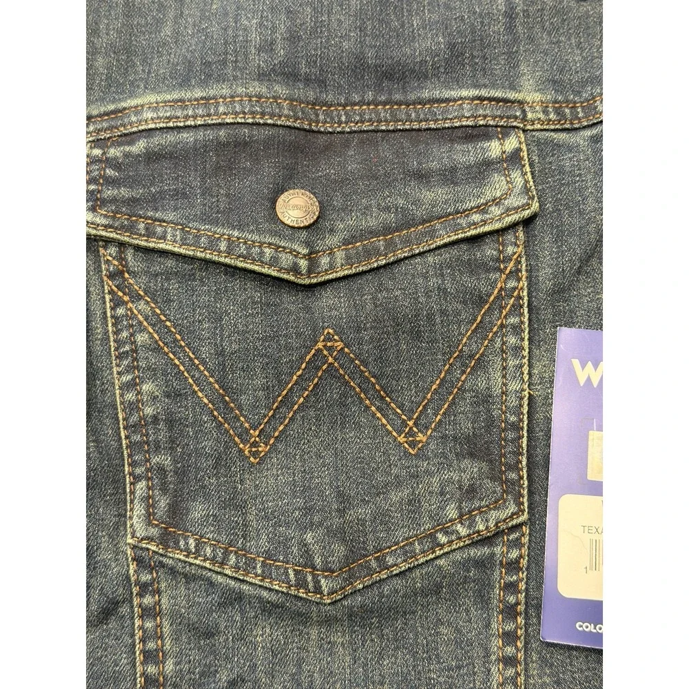 Wrangler Retro Texas A&M Embroidered Denim Jacket Mens XXL Blue WRUJ11180
